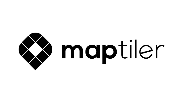 Logotipo de MapTiler oscuro