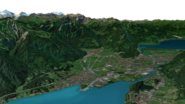Mapa 3D por satélite