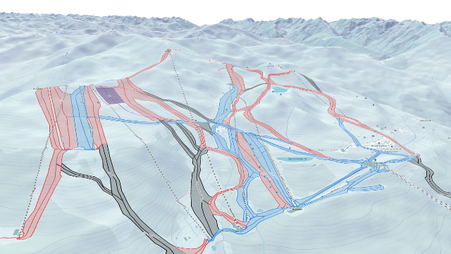 Mapa de invierno en 3D
